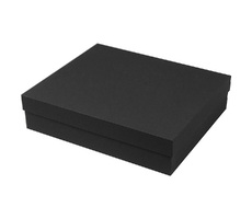 Коробка подарочная Solution Superior Alfa Soft Touch,  33,3*28,2*8 см, цвет черный, черный ложемент (под индивидуальную вырубку)