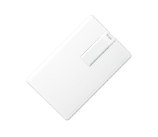 Флеш накопитель USB 2.0 в виде кредитной карты 16GB, пластик, белый