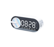 Колонка беспроводная  MyTone Sound Clock c часами,  белая