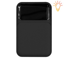 Внешний аккумулятор (powerbank) «Lumen», софт тач, 10 000 mAH, с тремя зарядными шнурами, 22,5W super fast charge, Power Delivery (PD) 20W (dfnn), QC3.0, черный