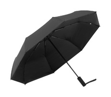 Зонт складной автоматический Forest November Bicolor, диаметр 122,5 см, радиус 27 дюймов, 8 панелей, с UV защитой, черный