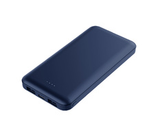 Внешний аккумулятор (powerbank) «Amper», 10 000 mAH, 5V 2.0 A, темно-синий