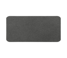 Шеврон Rectangle NUBA размер 60*30 мм, темно-серый, со скругленными углами