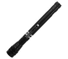 Фонарь телескопический Tools Flashlight, с магнитом, черный