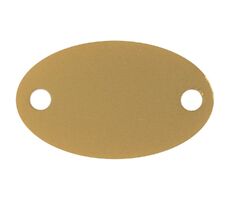 Шильдик металлический Alfa Oval, золотистый