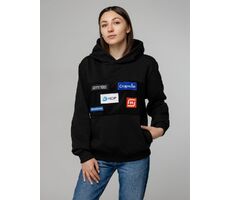 Худи унисекс Patch Catcher, черное, размер S