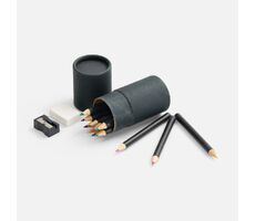 Набор цветных карандашей Pencilvania Tube Plus, черный