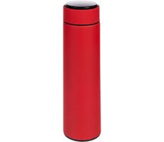 Смарт-бутылка с заменяемой батарейкой Long Therm Soft Touch, красная, без пакета