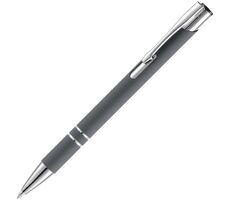 Ручка шариковая Keskus Soft Touch, серая