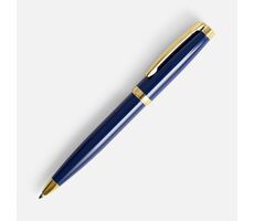 Ручка шариковая Letra Gold, глянцевая, темно-синяя