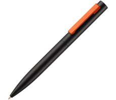 Ручка шариковая Inkolor, черная с оранжевым