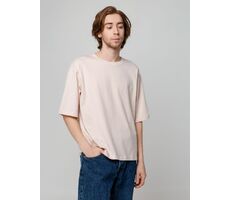 Футболка унисекс оверсайз Street Vibes, бежевая, размер M/L