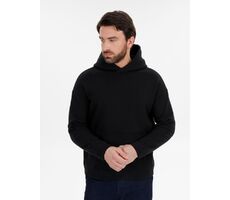Худи оверсайз унисекс Snuggie, черное, размер XS/S