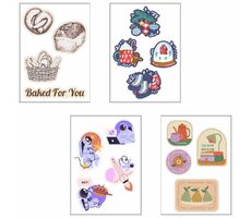 Объемные наклейки под смолой Sticker Pack на заказ