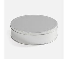 Коробка Pragmax L, круглая, серебристая