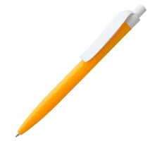 Ручка шариковая Prodir QS01 PMP-P, оранжевая с белым