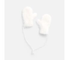 Подвеска на елку «Вьюжка», варежки, белая