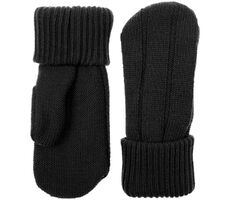 Варежки Knit Beat, черные, размер S/M