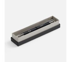 Ручка шариковая Keskus Soft Touch в футляре, черная