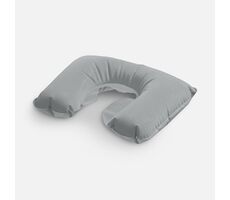 Надувная подушка под шею в чехле Sleep, темно-серая