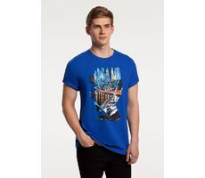 Футболка Moscow Boy, ярко-синяя, размер S