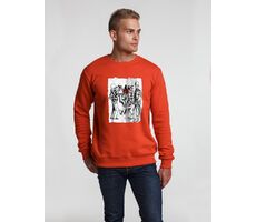 Толстовка Make Love, красная, размер S