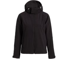 Куртка женская Hooded Softshell черная, размер L