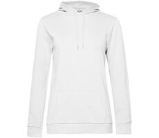 Толстовка с капюшоном женская Hoodie, белая, размер L