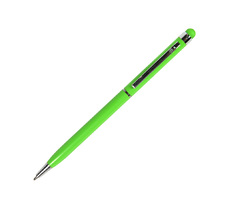 TOUCHWRITER, ручка шариковая со стилусом для сенсорных экранов, светло-зеленый/хром, металл