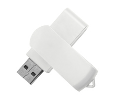 USB flash-карта SWING (8Гб), белый, 6,0х1,8х1,1 см, пластик