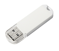 USB flash-карта UNIVERSAL (16Гб), белая, 5,8х1,7х0,6 см, пластик