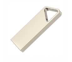 USB flash-карта SPLIT (32Гб), серебристая, 3,6х1,2х0,5 см, металл