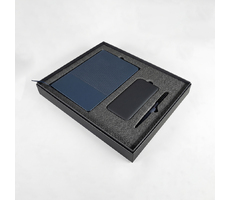 Набор подарочный RIFF: ежедневник, ручка и power bank в коробке с ложементом