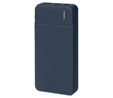 Универсальный аккумулятор Flash 10 (10000 мАч) с подсветкой и soft touch,синий,13,7х6,87х1,55 мм