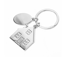 Брелок SILV HOME; 3,97 x 3,3 x 0,3 см; металл