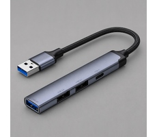 USB-хаб USB-A 3.0 + 2xUSB-A 2.0 + USB-C