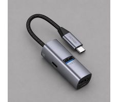 USB-хаб 3 в 1 USB-C - USB-A3.0 + USB-C PD100Вт + HDMI