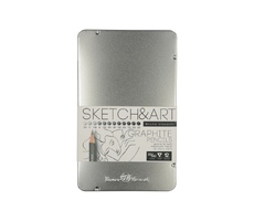 Набор из 12 чернографитовых карандашей «Sketch & Art» 2Н - 9В