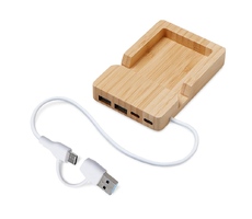 USB-хаб «Memo», 2*USB, 2*Type C
