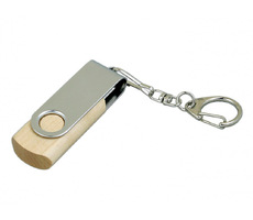 USB 2.0- флешка промо на 16 Гб с поворотным механизмом