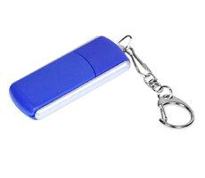 USB 2.0- флешка промо на 4 Гб с прямоугольной формы с выдвижным механизмом