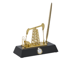 Подставка с часами "Нефтяная качалка"