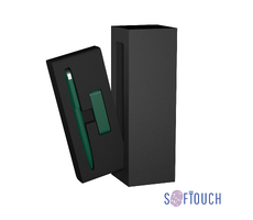 Набор ручка + флеш-карта 8 Гб в футляре, покрытие soft touch