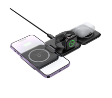 Складная беспроводная (15W) зарядная станция "Flip" с MagSafe