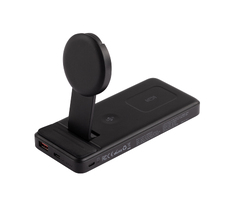 Беспроводная зарядная (20W/15W) станция-пауэрбэнк "Slider" 10000 mAh для смартфонов, наушников, часов, с подвижным зарядным блоком