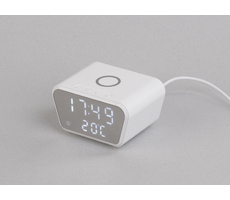 Настольные часы "Smart Clock" с беспроводным (15W) зарядным устройством, будильником и термометром