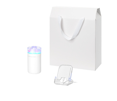 Подарочный набор Кристалл, Глосс НЕО (Crystal, Gloss NEO), белый (увлажнитель воздуха, зарядное устройство)