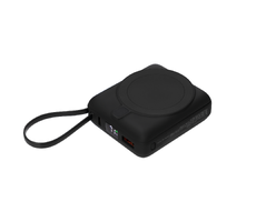 Внешний аккумулятор с подсветкой Риттер PD (Ritter PD) 10000mAh с функцией беспроводной зарядки 15W, черный