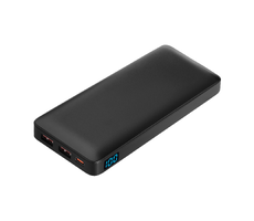 Внешний аккумулятор с цветной подсветкой Анкор Макс Плюс PD (Ancor PD Max Plus) 10000 mAh, черный