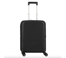 Чемодан складной Rollink FLEX LIGHT 55x40x20 см, 4 колеса, черный